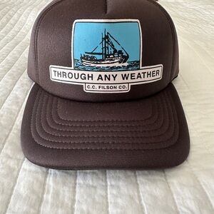 Filson Harvester Snapback Cap- Brown